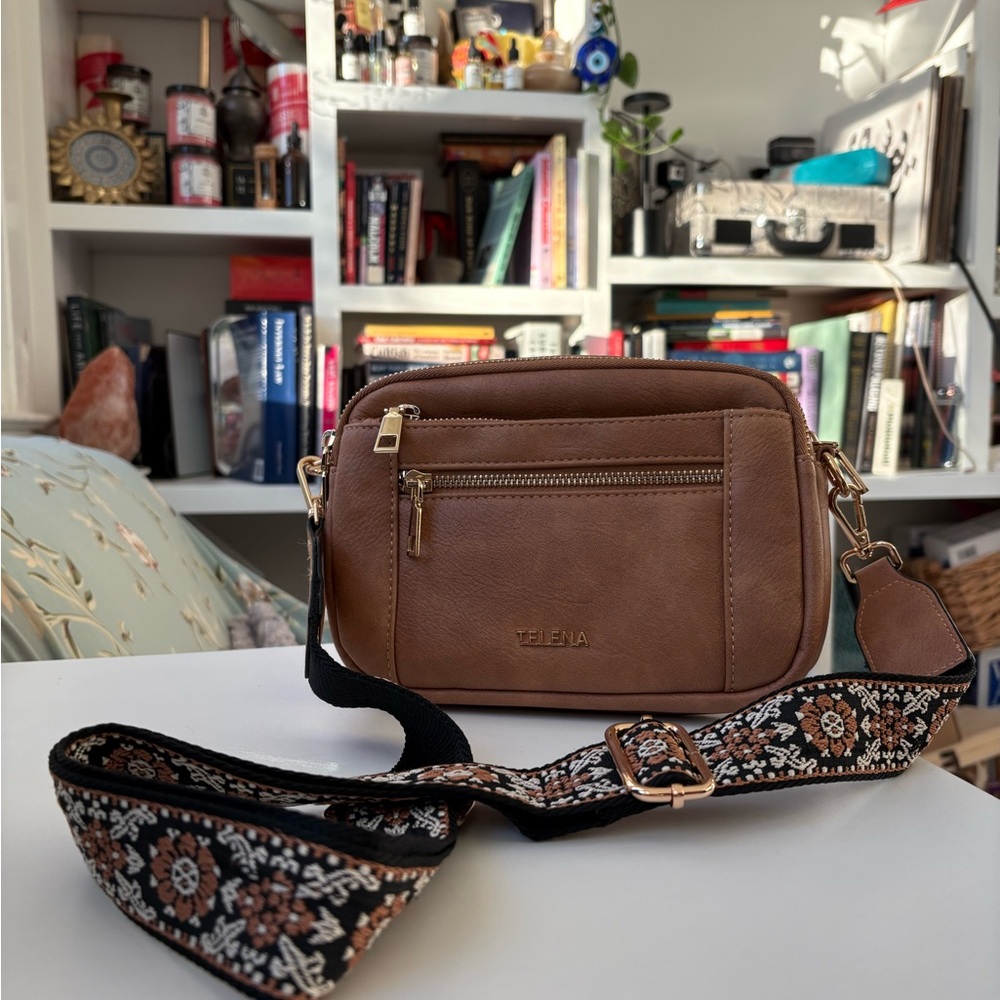 Helena Brown Crossbody Bag